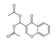 [acetyloxy-(4-oxochromen-3-yl)methyl] acetate结构式
