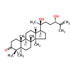 20,24-二羟基达玛-25-烯-3-酮结构式