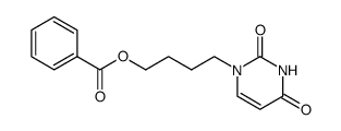 4-(2,4-dioxo-3,4-dihydropyrimidin-1(2H)-yl)butyl benzoate结构式