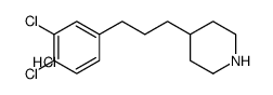 ((Dichloro-3,4 phenyl)-3 propyl-1)-4 piperidine chlorhydrate [French] Structure