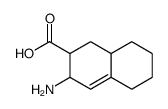 2-Naphthalenecarboxylicacid,3-amino-1,2,3,5,6,7,8,8a-octahydro-(9CI) Structure