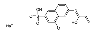 sodium 4-hydroxy-6-[(1-oxoallyl)amino]naphthalene-2-sulphonate结构式