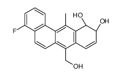 (10S,11S)-4-fluoro-7-(hydroxymethyl)-12-methyl-10,11-dihydrobenzo[a]anthracene-10,11-diol结构式