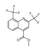 4-carbomethoxy-2,8-bis(trifluoromethyl)quinoline结构式