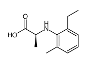 (S)-(-)-N-(2-Ethyl-6-methyl-phenyl)-alanin结构式