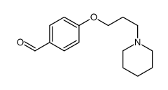 4-(3-piperidin-1-ylpropoxy)benzaldehyde结构式