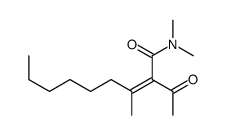 2-acetyl-N,N,3-trimethylnon-2-enamide Structure
