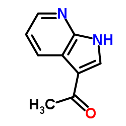 3-乙酰基-7(1H)-氮杂吲哚结构式