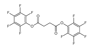 bis(2,3,4,5,6-pentafluorophenyl) butanedioate Structure