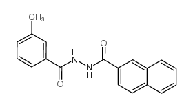 2-Naphthalenecarboxylicacid, 2-(3-methylbenzoyl)hydrazide Structure