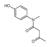 N-(4-hydroxyphenyl)-N-methyl-3-oxobutyramide Structure