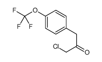 1-chloro-3-[4-(trifluoromethoxy)phenyl]propan-2-one Structure