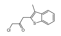 1-chloro-3-(3-methyl-1-benzothiophen-2-yl)propan-2-one结构式