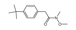 2-(4-tert-butylphenyl)-N-methoxy-N-methylacetamide结构式