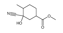 3-cyano-3-hydroxy-4-methyl-cyclohexanecarboxylic acid methyl ester结构式