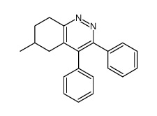 6-methyl-3,4-diphenyl-5,6,7,8-tetrahydro-cinnoline结构式