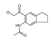 Acetamide,N-(6-chloroacetyl-5-indanyl)- (4CI) Structure