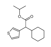 isopropyl alpha-cyclohexylthiophen-3-acetate Structure