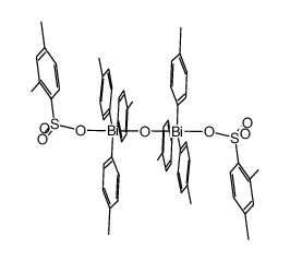 μ-oxobis[(2,4-dimethylbenzenesulfonato)tri-p-tolylbismuth]结构式