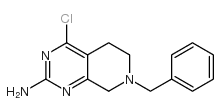 7-苄基-4-氯-5,6,7,8-四氢吡啶并[3,4-D]嘧啶-2-胺结构式