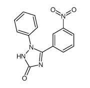 5-(3-nitro-phenyl)-1-phenyl-1,2-dihydro-[1,2,4]triazol-3-one Structure