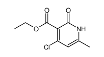 4-氯-6-甲基-2-氧代-1,2-二氢吡啶-3-羧酸乙酯结构式