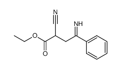 2-cyano-4-imino-4-phenyl-butyric acid ethyl ester Structure