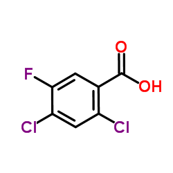 2,4-二氯-5-氟苯甲酸结构式