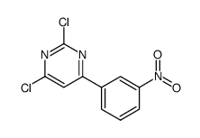 2,6-dichloro-4-(3-nitrophenyl)pyrimidine Structure