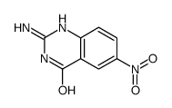 2-氨基-6-硝基喹唑啉-4(3h)-酮结构式