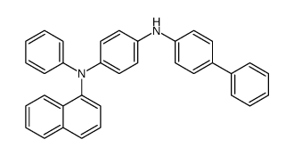 4-N-naphthalen-1-yl-4-N-phenyl-1-N-(4-phenylphenyl)benzene-1,4-diamine结构式