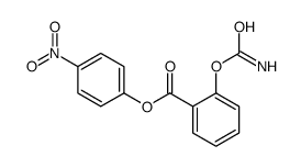 (4-nitrophenyl) 2-carbamoyloxybenzoate Structure