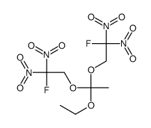 2-[1-ethoxy-1-(2-fluoro-2,2-dinitroethoxy)ethoxy]-1-fluoro-1,1-dinitroethane结构式
