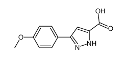3-(4-methoxyphenyl)-1h-pyrazole-5-carboxylic acid结构式