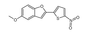 5-methoxy-2-(5-nitrothiophen-2-yl)-1-benzofuran结构式