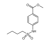 4-(butylsulfonylamino)-benzoic acid methyl ester Structure