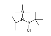 N-[tert-butyl(chloro)boranyl]-2-methyl-N-trimethylsilylpropan-2-amine结构式
