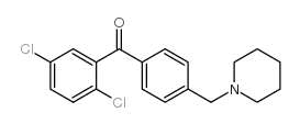 2,5-DICHLORO-4'-PIPERIDINOMETHYL BENZOPHENONE Structure
