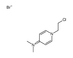 1-(2-chloroethyl)-N,N-dimethylpyridin-1-ium-4-amine,bromide结构式