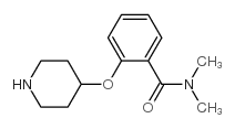 N,N-Dimethyl-2-(4-piperidinyloxy)benzamide Structure