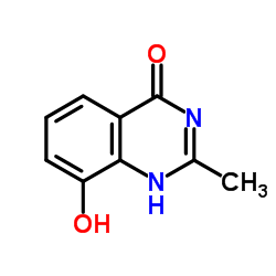 2-甲基-8-羟基-4-喹唑啉酮结构式