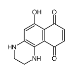 6-hydroxy-1,2,3,4-tetrahydrobenzo[f]quinoxaline-7,10-dione Structure