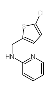 2-Pyridinamine,N-[(5-chloro-2-thienyl)methyl]-结构式