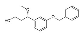 (S)-3-(3-(benzyloxy)phenyl)-3-methoxypropan-1-ol Structure
