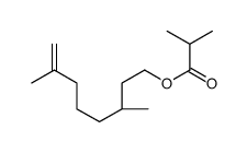 [(3S)-3,7-dimethyloct-7-enyl] 2-methylpropanoate Structure