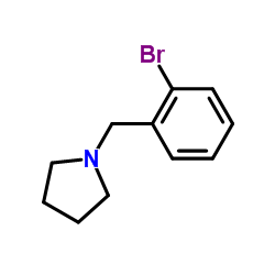 1-(2-溴苄基)吡咯烷结构式