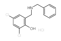Phenol,2,4-dichloro-6-[[(phenylmethyl)amino]methyl]-, hydrochloride (1:1)结构式