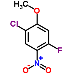 1-Chloro-4-fluoro-2-methoxy-5-nitrobenzene Structure