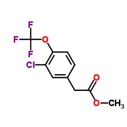 Methyl [3-chloro-4-(trifluoromethoxy)phenyl]acetate Structure