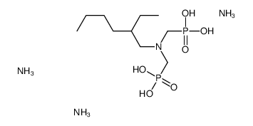triammonium hydrogen [[(2-ethylhexyl)imino]bis(methylene)]diphosphonate Structure